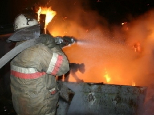На пожаре в Мариуполе пострадал мужчина