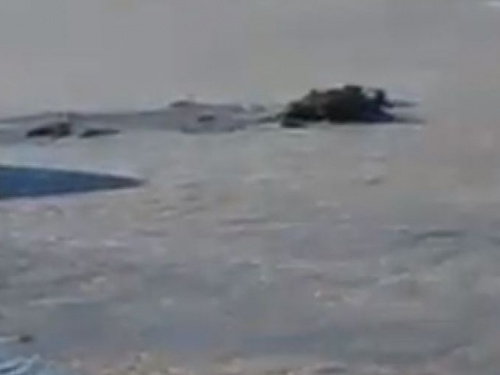 В сети появилось видео спасения человека, провалившегося под лед на Донетчине (ФОТО+ВИДЕО)