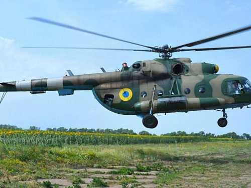 В Донецкой области раненых военных эвакуировали по воздуху (ФОТО+ВИДЕО)