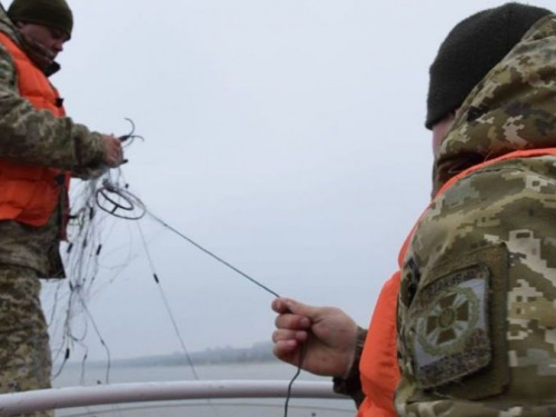 В Азовском море пограничники обнаружили 2000 метров сетей (ФОТО)