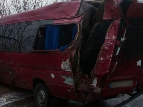 Гололёд. Маршрутка врезалась в дерево на Донетчине. Среди пострадавших ребенок (ФОТО)