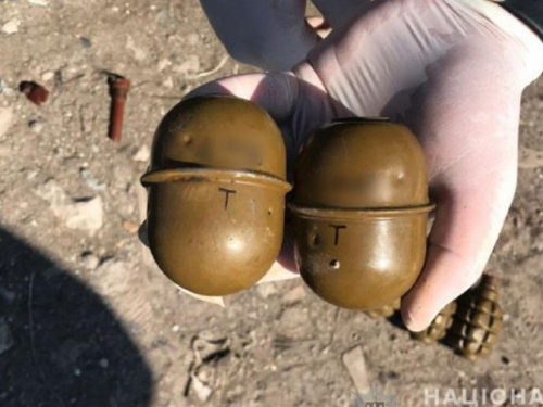 Под Мариуполем житель поселка нашел на свалке гранаты и патроны (ФОТО)