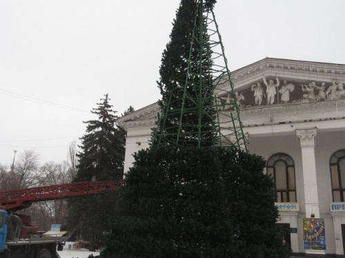 Мариупольская елка у театра попала в рейтинг самых маленьких в Украине (ФОТО)