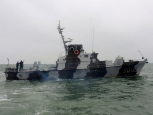 Мариупольские морские пограничники тренировались отбивать нападение диверсантов