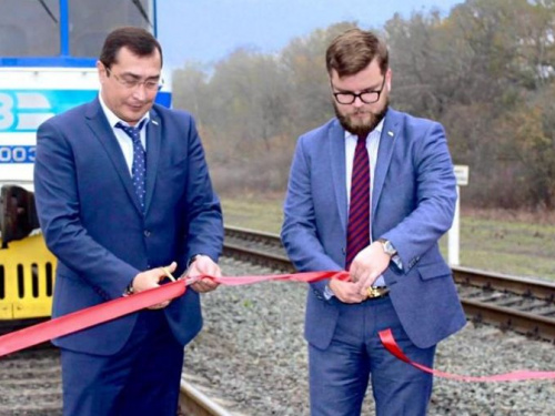 На Мариуполь открыли модернизированный двухпутный участок железной дороги стоимостью 460 млн гривен (ФОТО)
