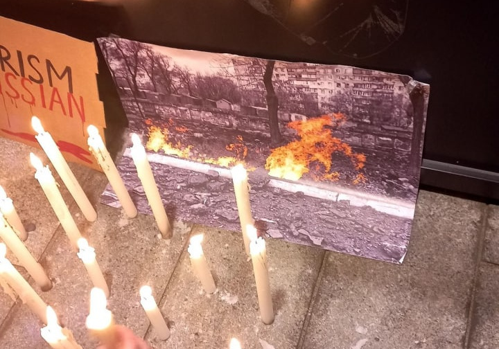 У Гданську пройшла акція памяті загиблих маріупольців та захисників міста