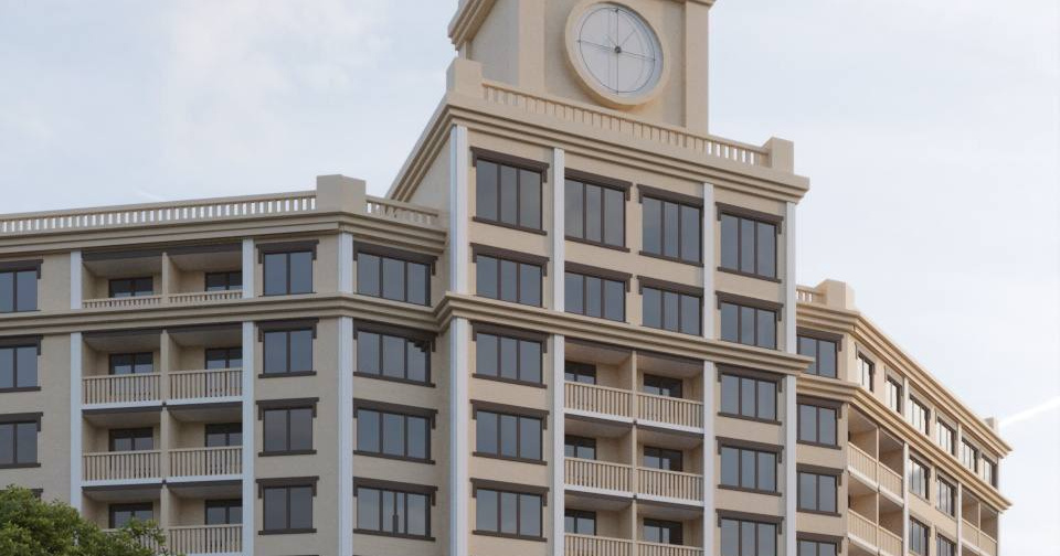 Росіяни в Маріуполі побудують свій будинок з годинником – квартири продаватимуть в іпотеку