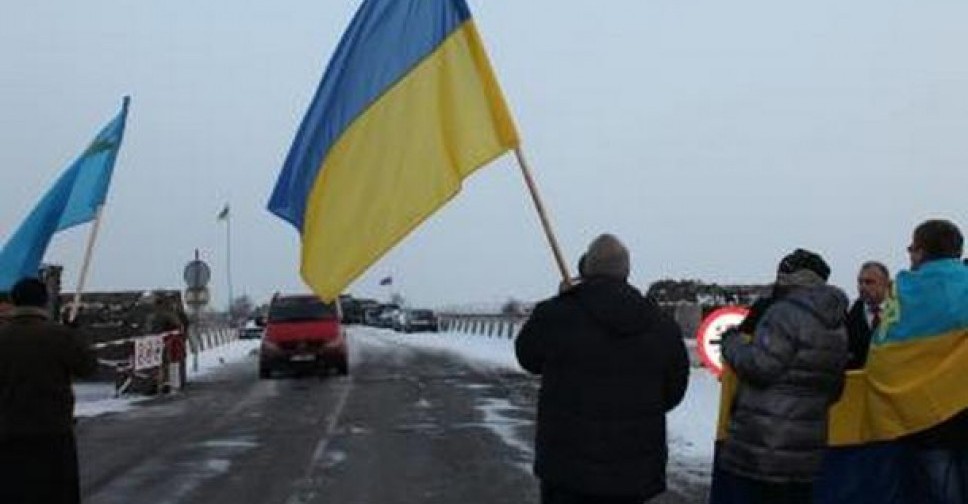 Акция прошла на границе Крыма. Фото: Госпогранслужба 