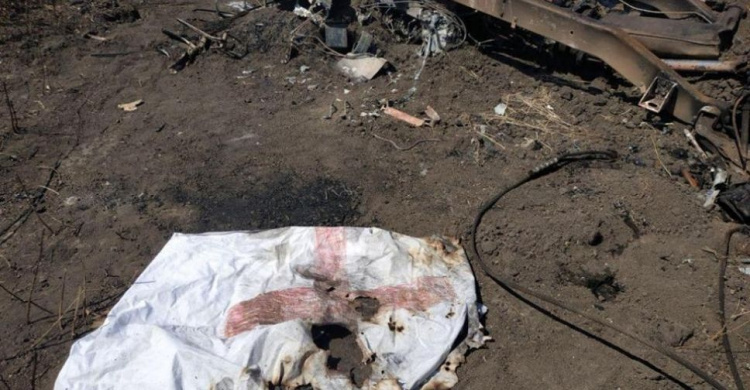 Украинцы простились с погибшей около Водяного под Мариуполем морпехом-медиком (ФОТО)