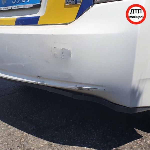В Мариуполе машина патрульной полиции попала в аварию (ФОТО)