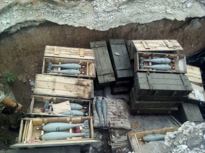Более сотни минометных мин припрятали в тайнике на Донетчине 