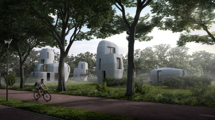 В Нидерландах на 3D-принтере напечатали жилой комплекс (ФОТО+ВИДЕО)