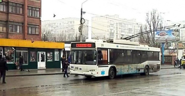 В Мариуполе троллейбус № 15 временно изменит маршрут