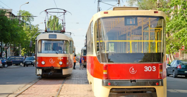 В Мариуполе изменили движение трамваев