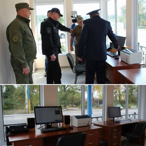 Ремонт, видеокамеры и озеленение: Как в Славянске отремонтировали пост полиции (ФОТО)