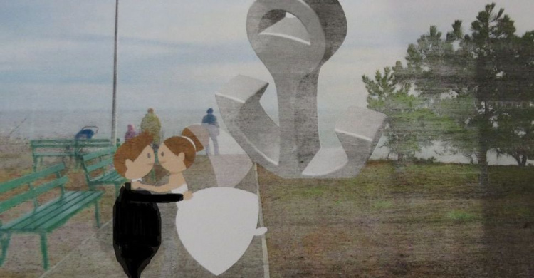 Смотровую площадку у моря украсит гигантский символ Мариуполя (ФОТО+ВИДЕО)