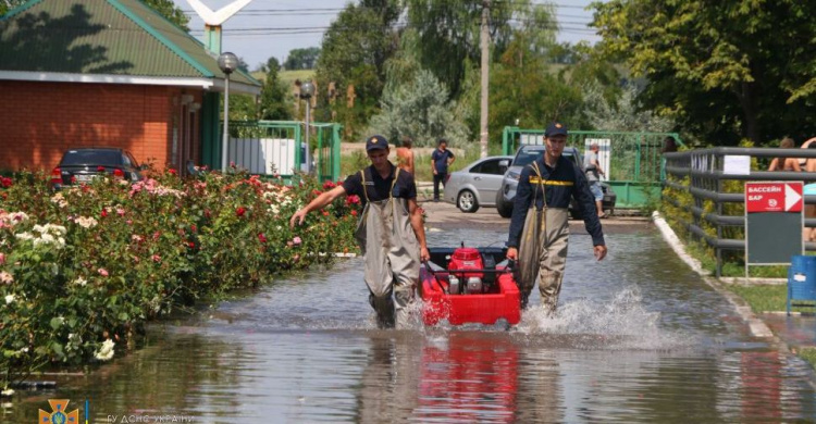 Подтопления и поваленные деревья: в Мариуполе устраняют последствия непогоды