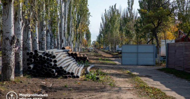 Реконструкцию набережной в Мариуполе начали с замены канализации