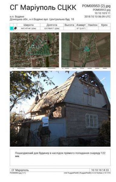 На поселок под Мариуполем упало 12 снарядов: повреждены дома и хозпостройки (ФОТО)