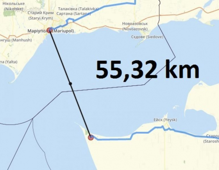 В Азовском море в 50 км от Мариуполя разбился самолет ВС России