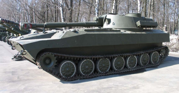 В детском саду в Донецкой области спрятали семь самоходных установок 122 мм