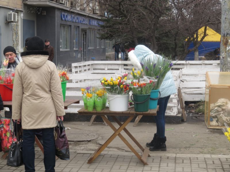 Женский день: Цветочный бум в Мариуполе (ФОТОРЕПОРТАЖ)