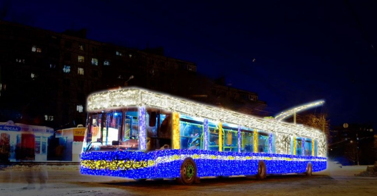 Новогодняя лихорадка захватит муниципальный транспорт Мариуполя