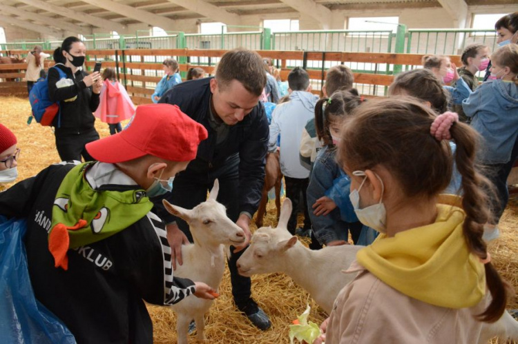 К празднику Вадим Новинский организовал детям из Мариуполя экскурсию на эко-ферму