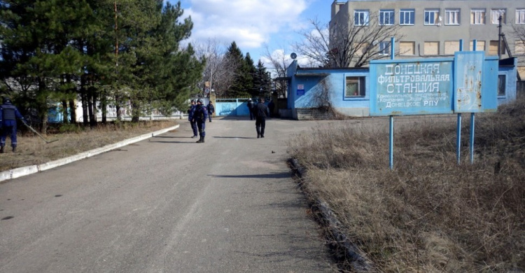 На территории Донецкой фильтровальной станции взорвался боеприпас