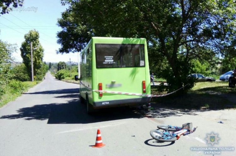 В Донецкой области школьник погиб под колесами маршрутки (ФОТО)