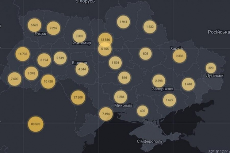 Новый антирекорд: в Украине почти 2 500 случаев COVID-19