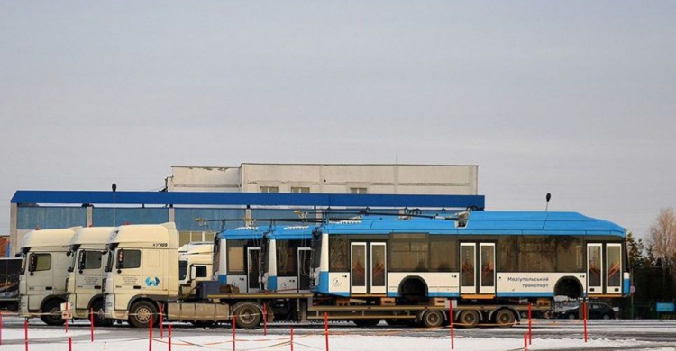 Скоро в Мариуполе: новые современные троллейбусы уже прибыли в Украину (ФОТО)