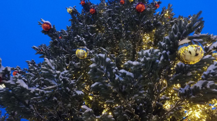 Заснеженный Мариуполь погрузился в волшебную атмосферу новогодней сказки (ФОТО+ВИДЕО)