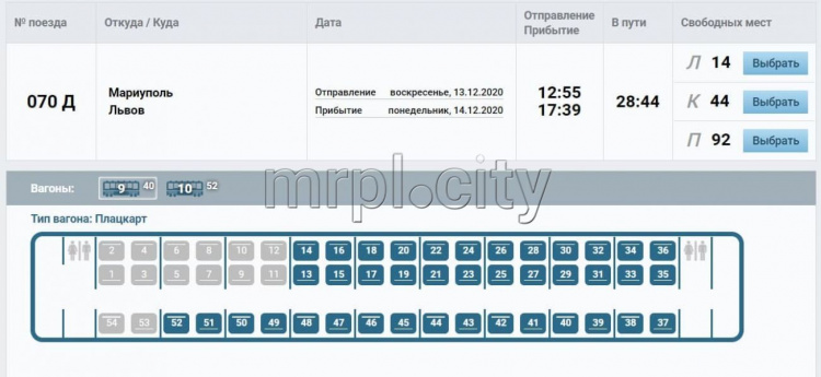 «Укрзализныця»  возобновляет поезд «Мариуполь-Львов»: когда можно купить билеты?