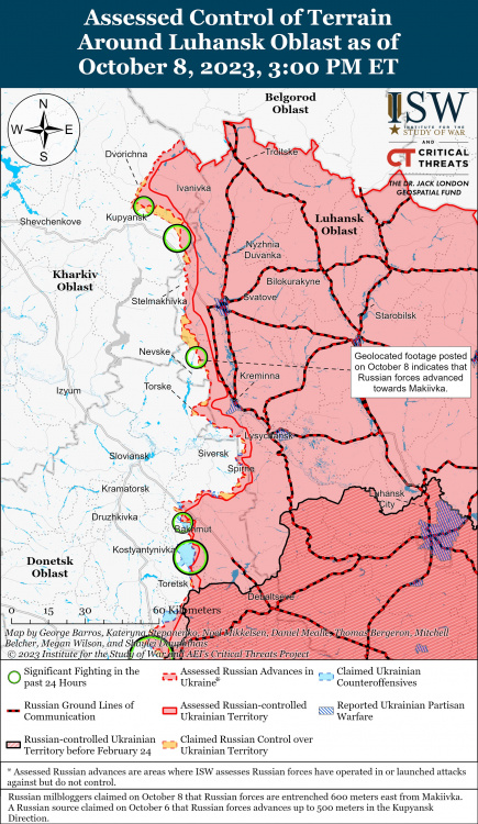 Сили оборони досягли успіху в районах Андріївки та Кліщіївки під Бахмутом  - карта