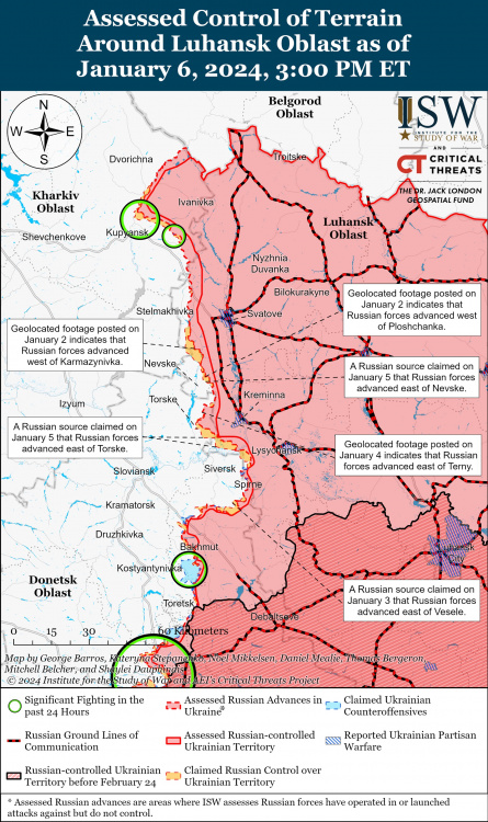 Росіяни продовжують спроби оточити Авдіївку та тиснуть у районі Мар’їнки - карта