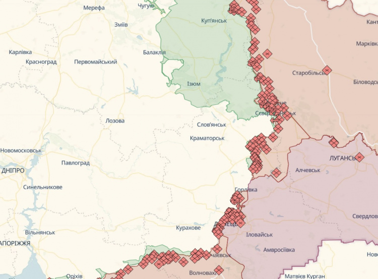 Сили оборони закріплюються на досягнутих рубежах під Бахмутом – ситуація та карта