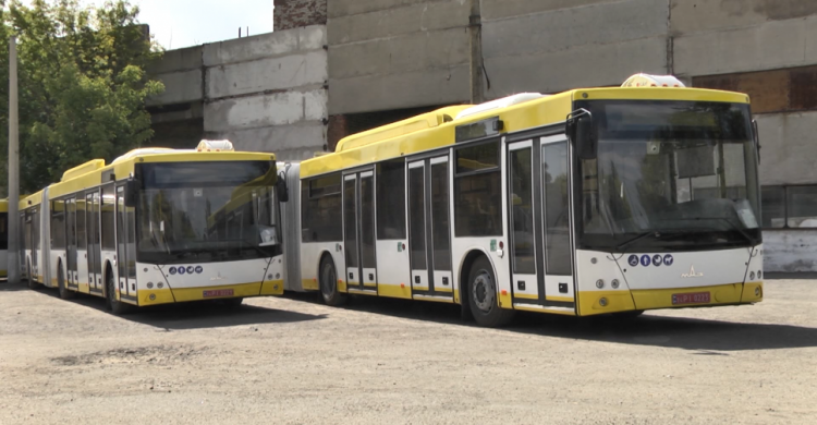 Супербольшая вместимость и двигатель «Mercedes»: в Мариуполь прибыли автобусы-«гармошки» (ФОТО+ВИДЕО)