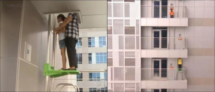 Корейский чудо-лифт спасает людей из высоток (ФОТО+ВИДЕО)