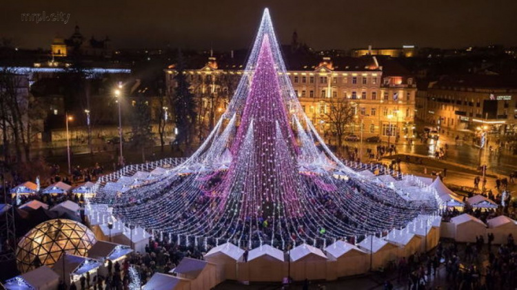 Названа самая красивая новогодняя ель Европы (ФОТО+ВИДЕО)