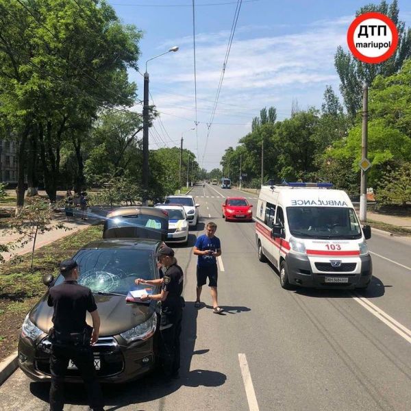 На Левобережье Мариуполя иномарка сбила пешехода (ФОТО)