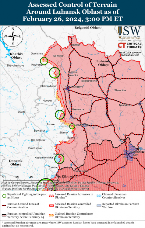 Росіяни збільшили кількість атак на Куп’янському напрямку – карта бойових дій