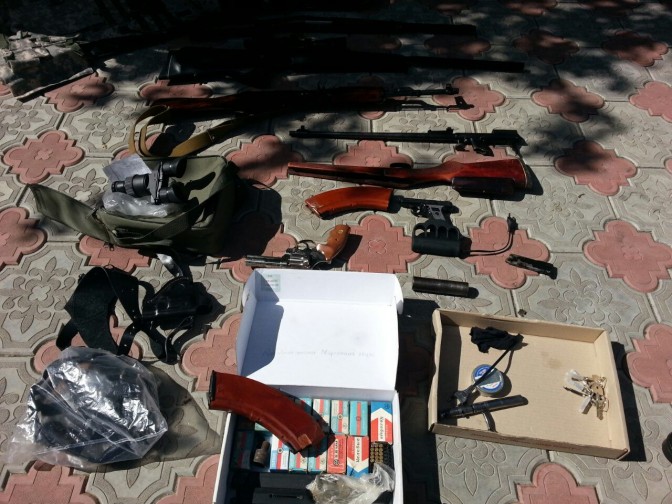 На предприятии «Донецкоблгаз» обнаружен крупный схрон оружия (ФОТО)