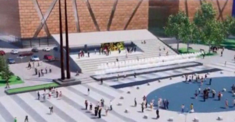 В Мариуполе полным ходом реконструируют площадь Свободы: как это будет? (ВИДЕО)