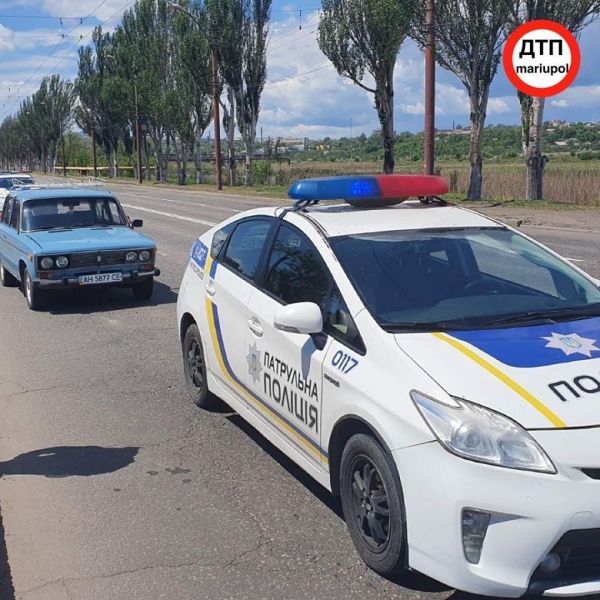 В Мариуполе машина патрульной полиции попала в аварию (ФОТО)