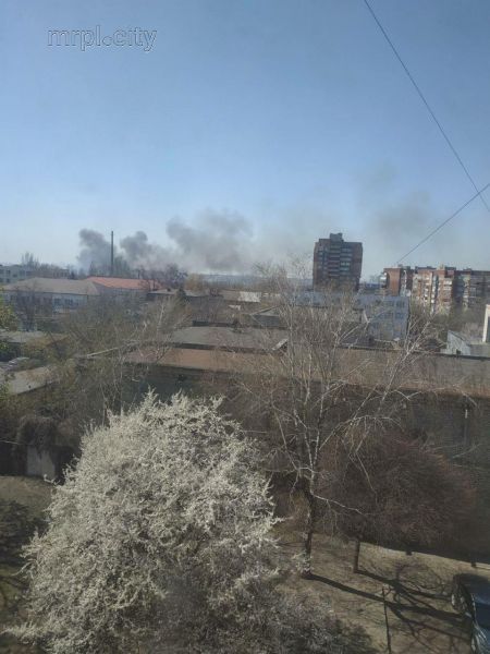 В Мариуполе горит 1,5 га камыша: пожар тушат пять машин и 26 спасателей (ФОТО)