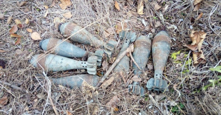 Вблизи Мариуполя под кучей хлама спрятали минометные мины