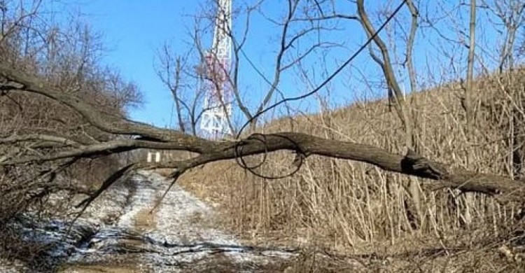 В мариупольском парке на пути к пирсу появилось опасное препятствие