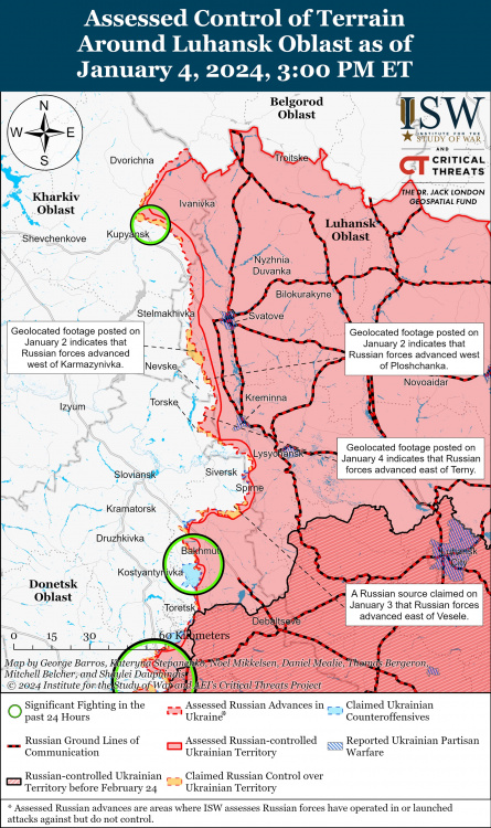ЗСУ відкинули росіян під Авдіївкою та відбили 43 атаки на Донбасі - карта
