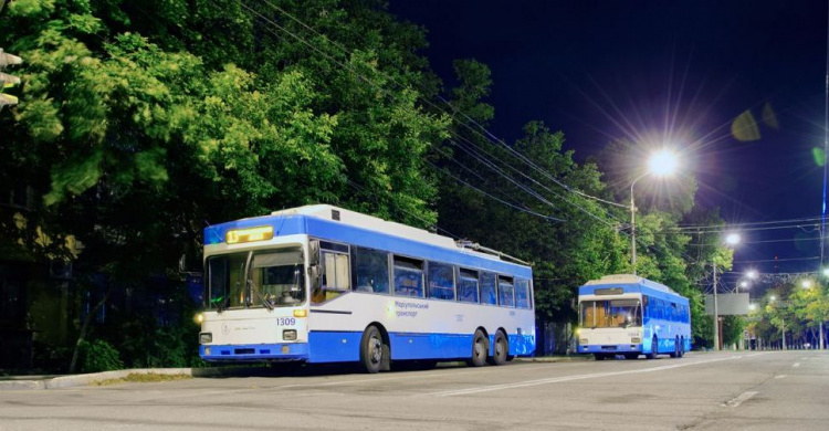 Как будет работать транспорт ночью в День Независимости в Мариуполе